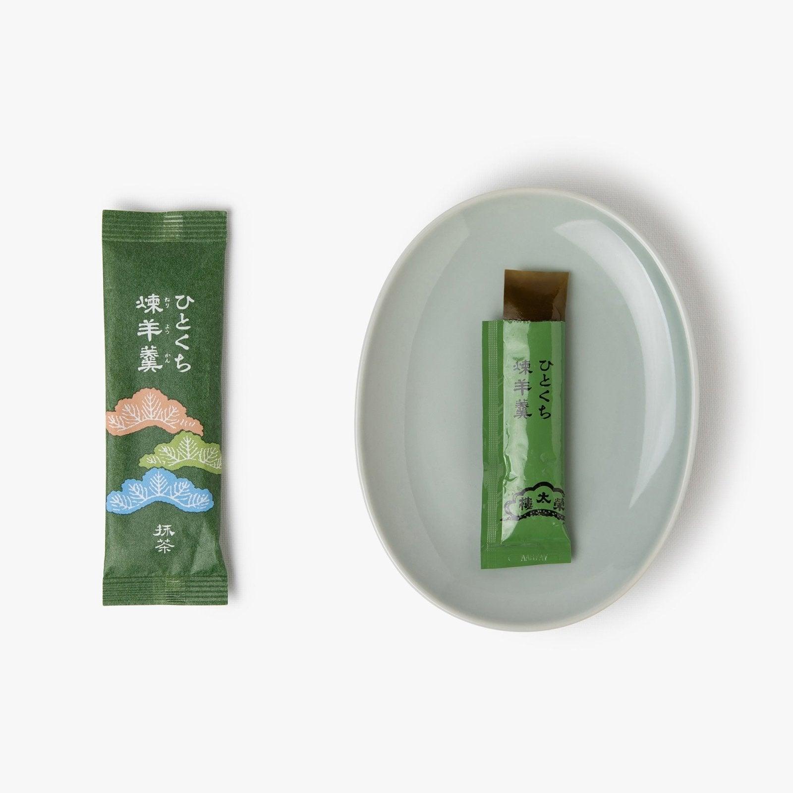 White bean jelly with green tea - 27g - Eitaro Confectionary - iRASSHAi